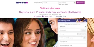 Libertic official French libertine community website preview