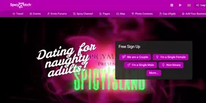SpicyMatch official swinger dating portal and radar discovery preview