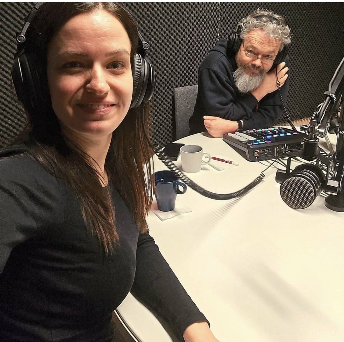 Skyggelandpodden: Maria og Øyvind i studio