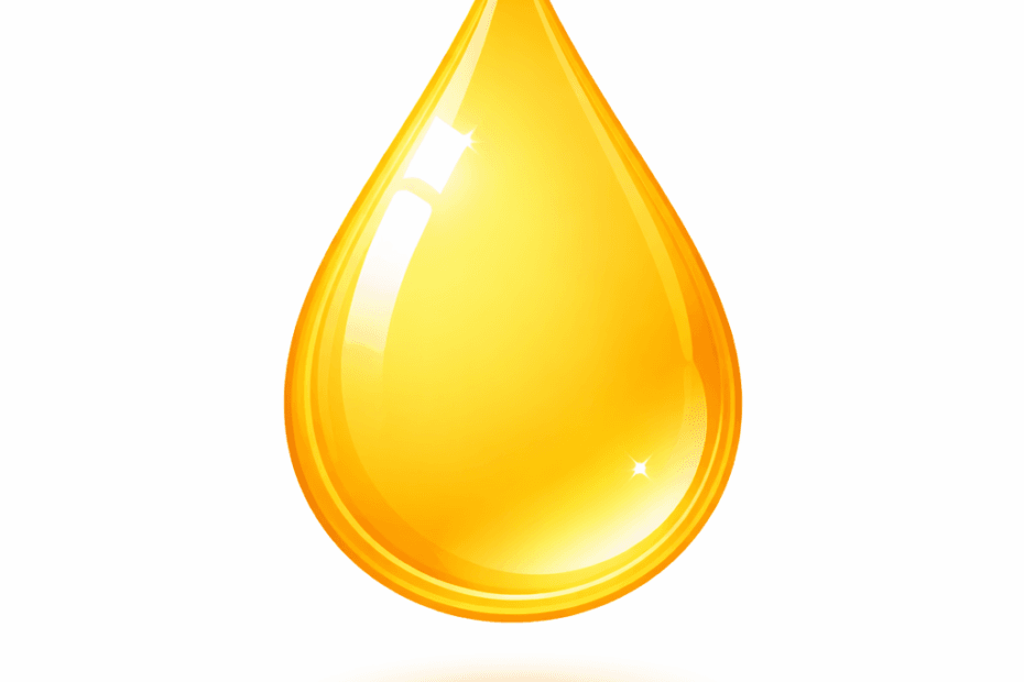 Tissesex illustrert ved en gul dråpe på hvit bakgrunn