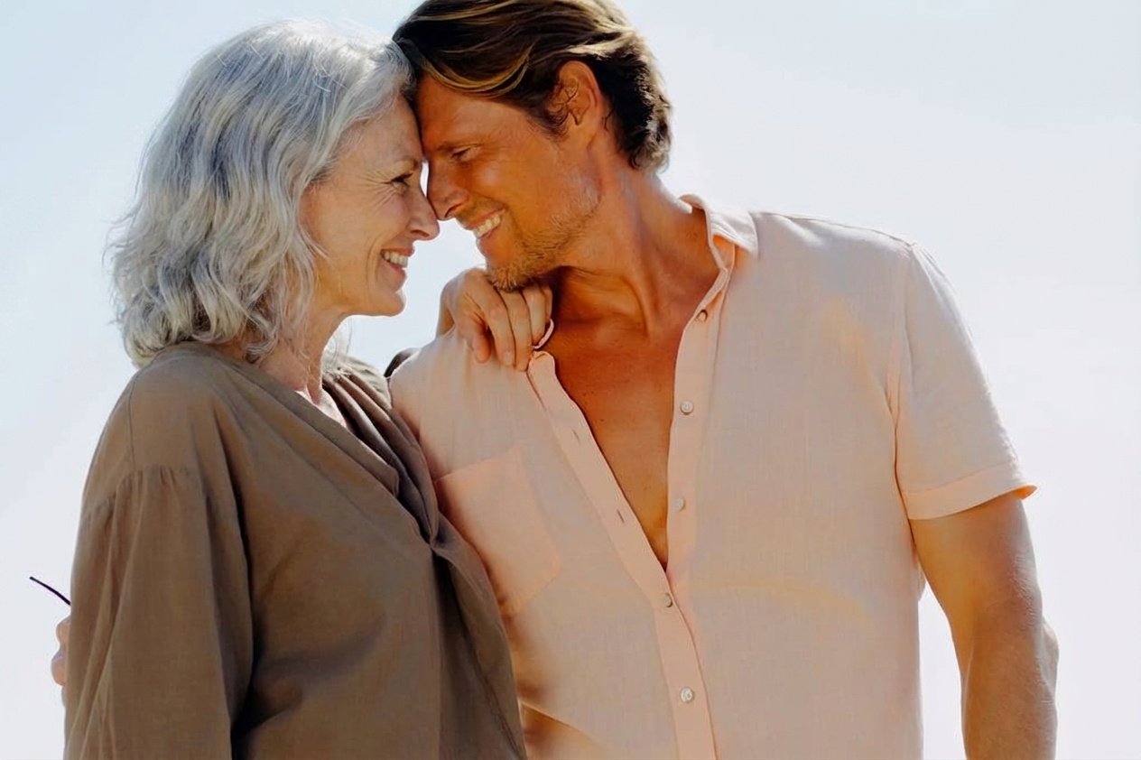 ung mann og eldre dame - aldersforskjell