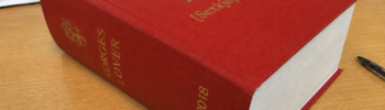 Rød bok Norges lover med "sexkjøpsloven" påtrykket. KI generert.
